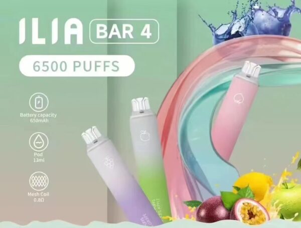 ILIA哩亞四代拋棄式❤️‍6500口可充電 🔋❤️‍全新升級